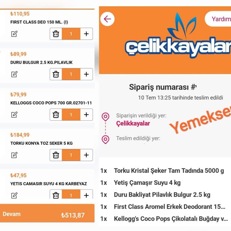 Yemeksepeti Mahalle AVM Fiyat Yüksekliği