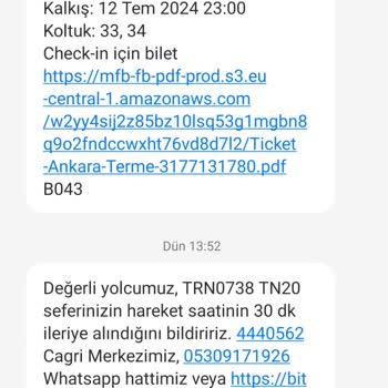 Kamil Koç Sefer Gecikmesi Ve Yanlış Bilgilendirme Mağduriyeti