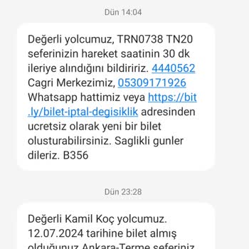 Kamil Koç Sefer Gecikmesi Ve Yanlış Bilgilendirme Mağduriyeti