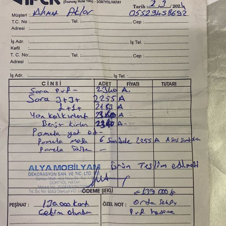 İpek Mobilya Mağduru Parasını Ödediğim Ürünleri Alamıyorum