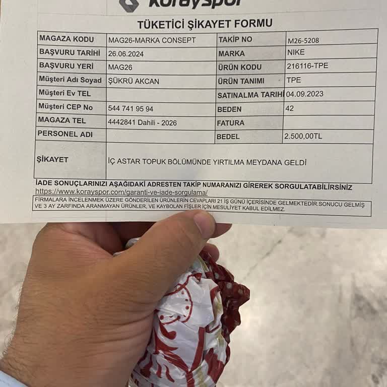 Koray Spor Ayakkabım Yırtıldı İlgilenmediler Değiştirmiyorlar