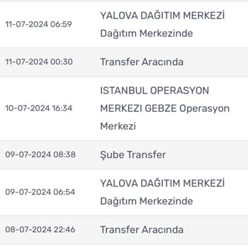 Kargomsende 1 Haftadır Kargomu Şubeler Arası Gezdiriyor