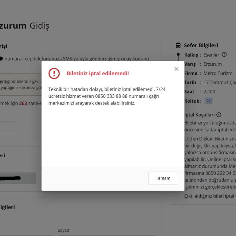 Fiyasko! Enuygun Ve Metro Turizm Hayal Kırıklığı!
