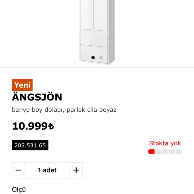 IKEA Banyo Dolabı Stok Sorunu