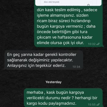 Vipmoto Kask Mağduriyeti Ve Oyalamacası