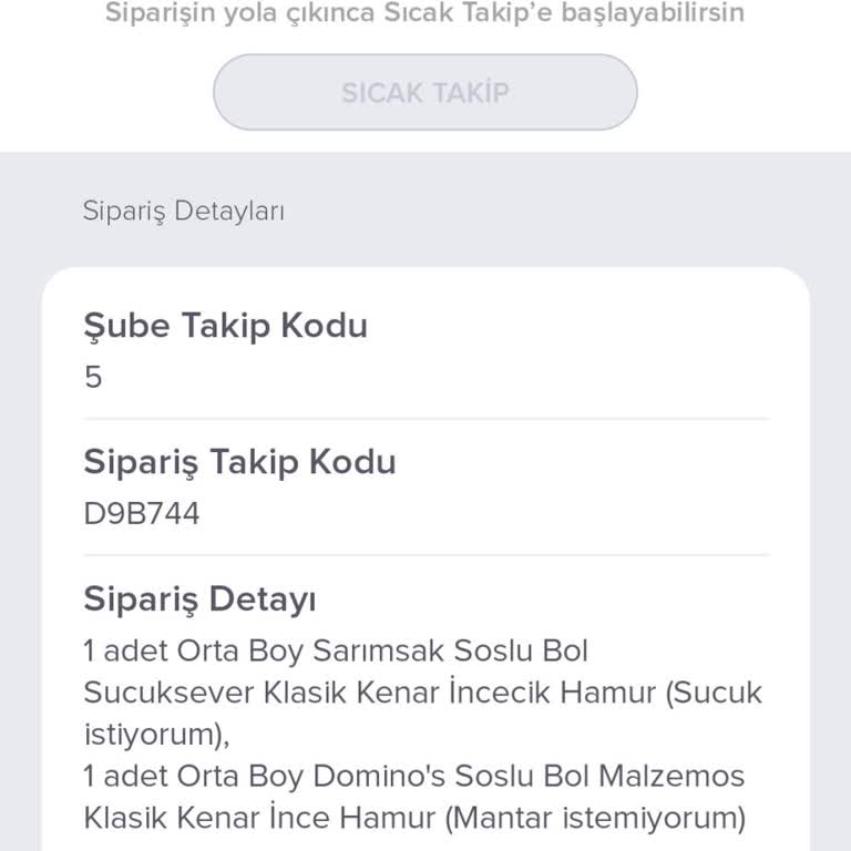 Domino's Yemek Kartıma El Koydu