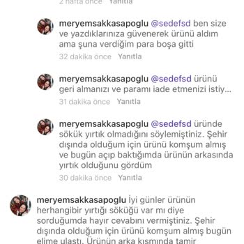 Dolap Uygulaması İade