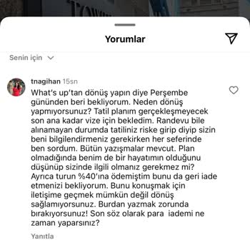Pangea Voyage Yapmadığı Turun Ücret İadesini Yapmıyor