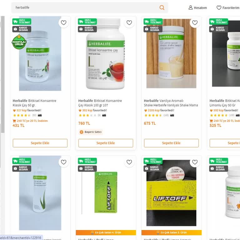 Herbalife Firması Trendyol'da Etik Olmayacak Şekilde Satış Yaptırıyor