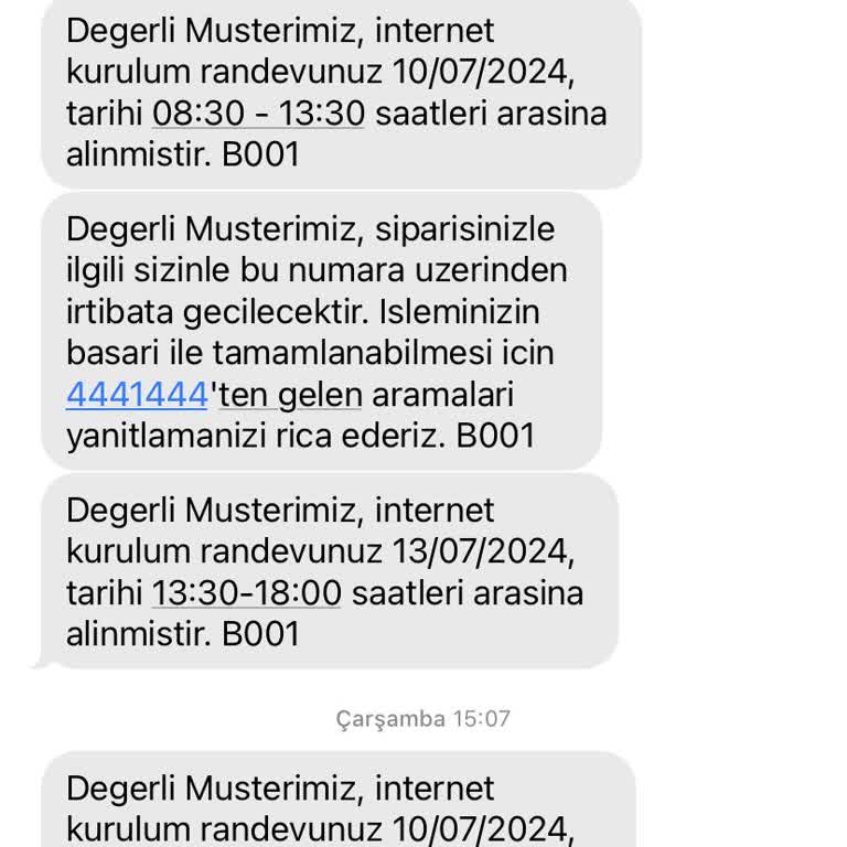 Türk Telekom Teknik Ekip Randevu Oluşturup Sonrasında Gözükmüyor Diyor
