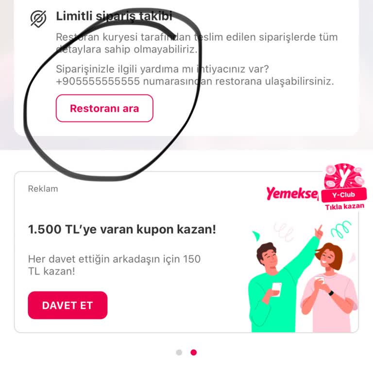 Yemeksepeti.com Ulaşılamıyor İlgilenen Yok!