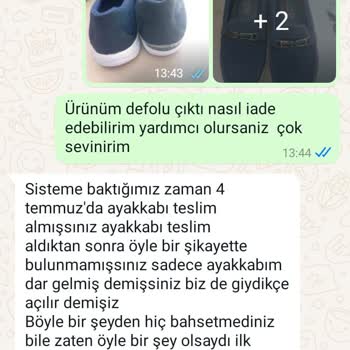 Sa_ayakkabi (Instagram) Instagram'dan Aldığım Ürün Hatalı Ve Defolu Geldi