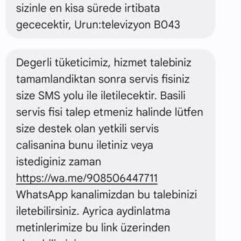 Samsung TV İçin Servis Göndermiyor. Garanti Başlaması Koşul.