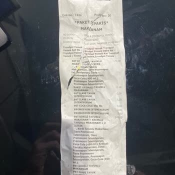 Makarnam Trendyol GO Para Vermemesi