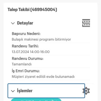 Arçelik Bulaşık Makinesi Arızası Ve Yetersiz Servis Hizmeti