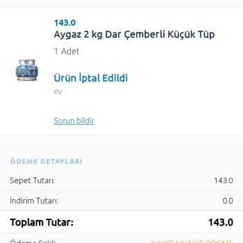 Aygaz Ekstra Ücret Talebi