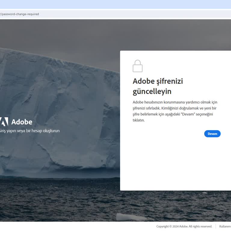 Adobe Hesabıma Giriş Yapamıyorum.