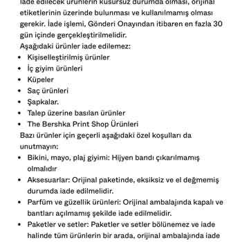 Akbatı Bershka Mağazası İademi Almıyor!