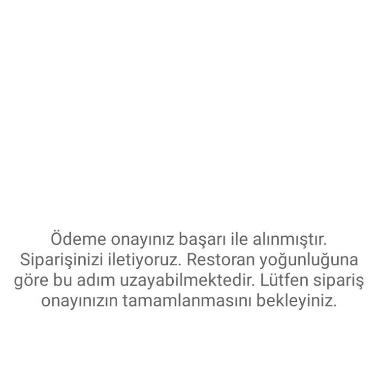Tıkla Gelsin Sipariş Parası Çekildi Sipariş Restoran Da Görünmedi