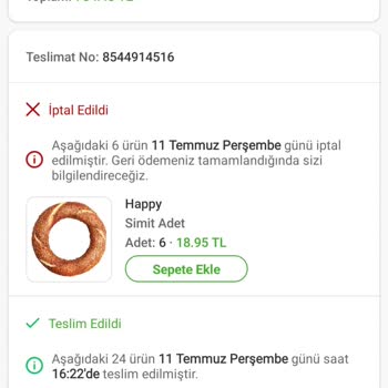 Trendyol-Happy Centre Getirmediği Ürünü Yok Sayıp İadesini Reddetti