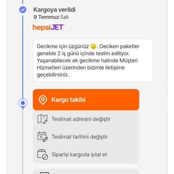 hepsiJET Teslim Edilmeyen Kargo!