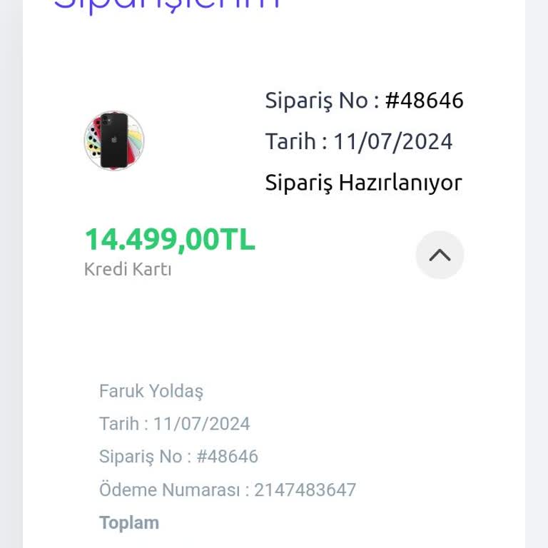 HB Bilişim Siparişim Kargoya Verilmiyor
