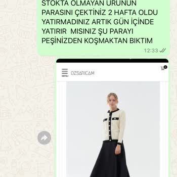 OZSARICAM İlgisiz Alakasız Ve Sorumsuz Bir Firma