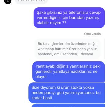 OZSARICAM İlgisiz Alakasız Ve Sorumsuz Bir Firma