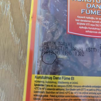 Apikoğlu Kurutulmuş Füme Et Maya Üremesi Görüldü