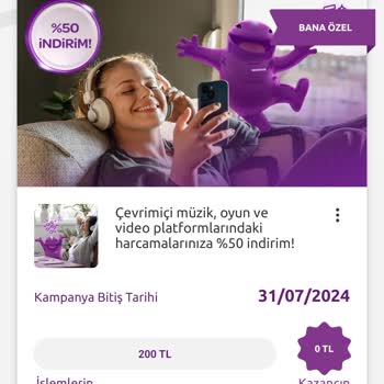 Yapı Kredi Bankası Kampanya %50 Para İadesi