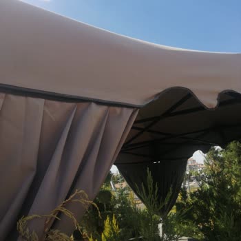 Clk Ticaret Çadır Pergole Rengi Soldu