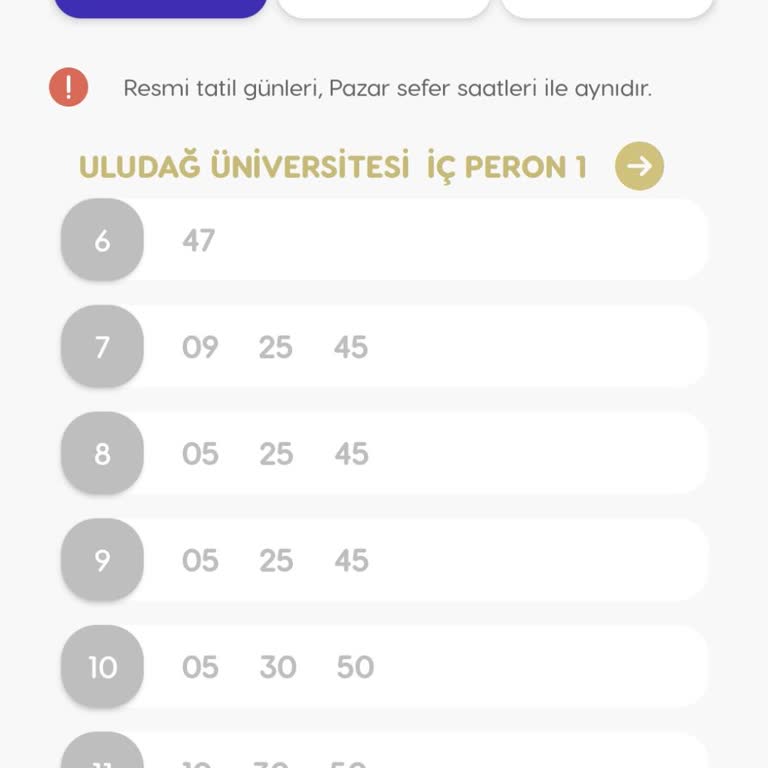 BURULAŞ Otobüs Sefer Saatleri