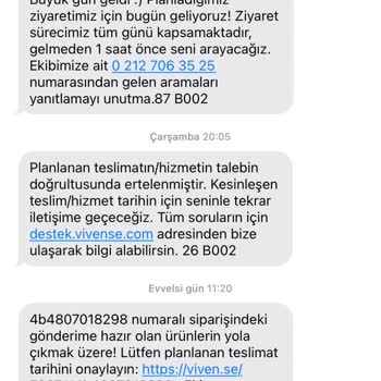 Vivense Modoko 1 Teslimat Mağduriyet