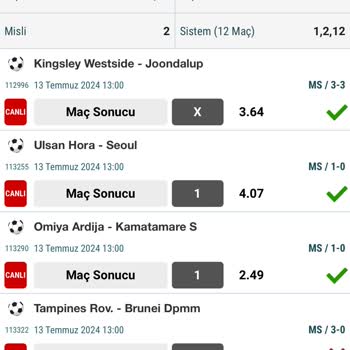 Nesine Sistem Kuponu Yanlış Hesaplama