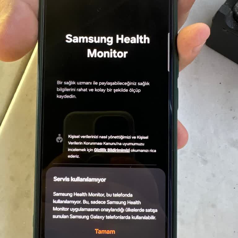 Samsung Telefon Samsung Health Monitor Bu Telefonda Desteklenmiyor Hatası
