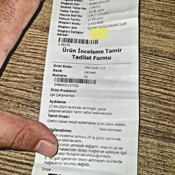 Vicco Ayakkabı Tamir Sorunu