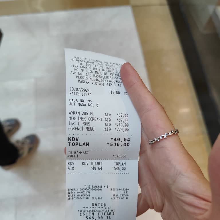 Mall Of İstanbul HD İskender'de Öğrenci Menüsü Sorunu Ve Saygısız Hizmet