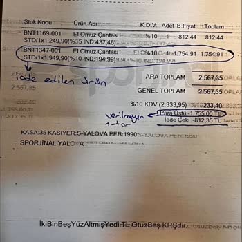 Sporjinal Benetton Çanta İadesi Hakkında