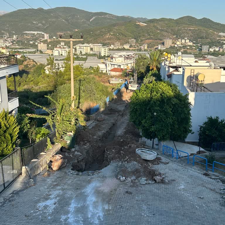 Alanya Belediyesi Sorumsuz Belediyecilik, Kanalizasyon Çalışması