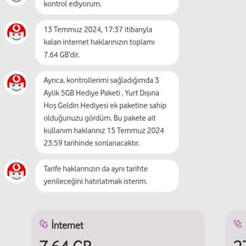Vodafone Red'li 18 GB Tarifem Paketi Saçmalığı