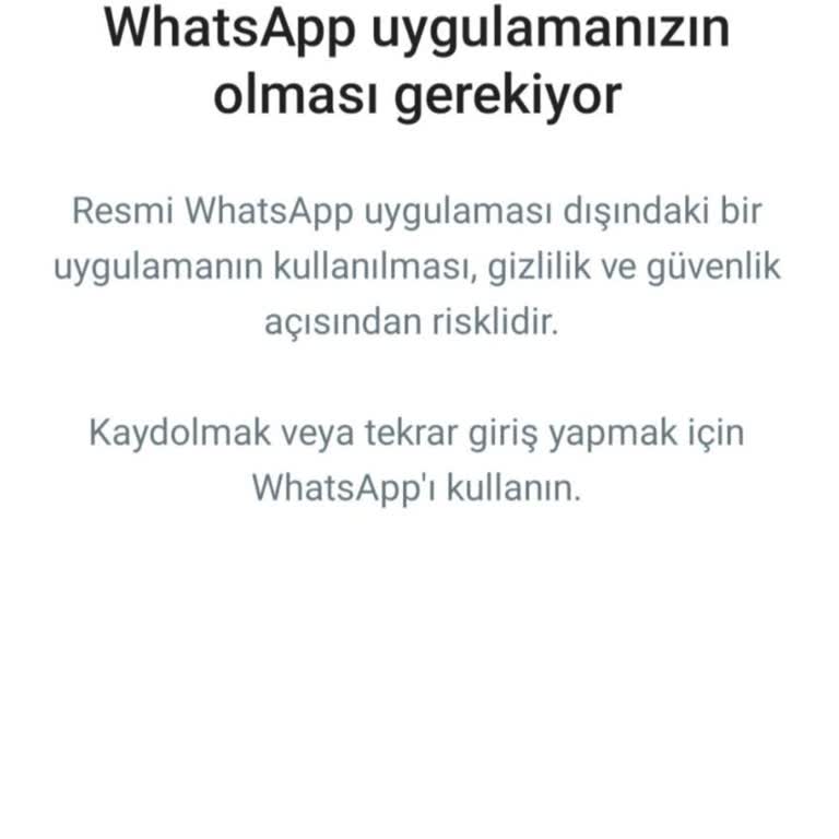 WhatsApp Doğrulama Kodu Olmuyor