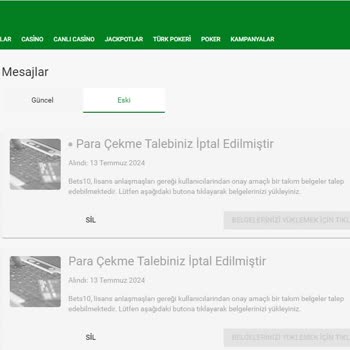 Bets10 Sitesinde Yaşadığım Haksızlık Ve Belge Talepleri