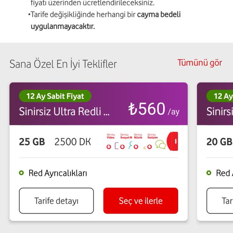 Vodafone Taahhüt Bitişi Sonrası Fahiş Fiyat