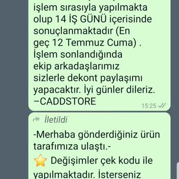 Caddstore İade Ücretimi Yapmıyor