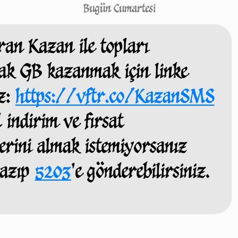 Vodafone İçerik Ücreti İptali