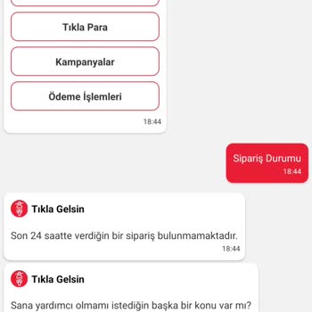 Tıkla Gelsin'den Verdiğim Sipariş Israrla Gelmedi