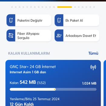 Turkcell Ek Paket Kullanamama