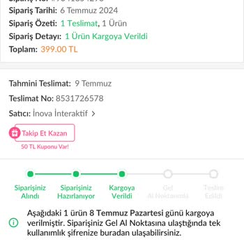 Aras Kargo Gel Al Noktasında Kargo Teslim Sorunu Ve Yanıltıcı Mesajlar