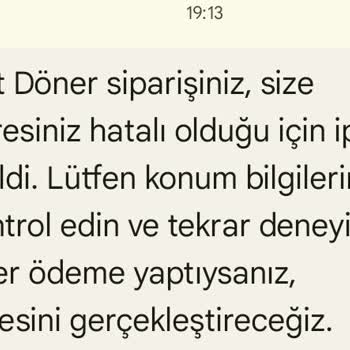 Yemek Sepeti Teslim Edilmeyen Sipariş. İptal Olan Kuponlar