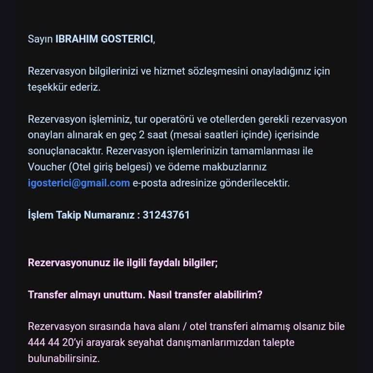 Tatil Sepetinin Yaptığı Mağduriyet Sorumsuzluğu